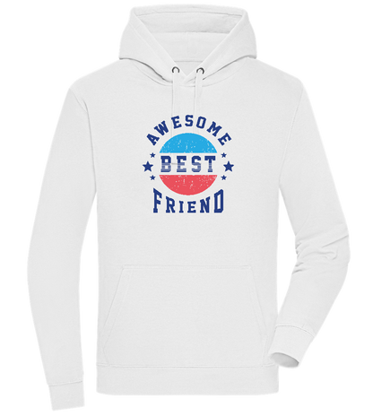 Awesome BFF Design - Premium unisex hoodie_WHITE_front