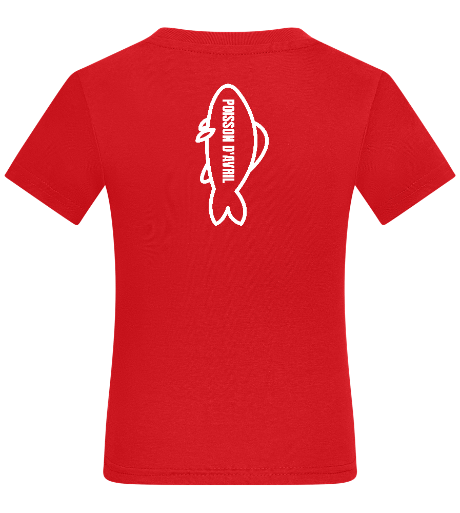 Design Poisson D'avril - Comfort kids fitted t-shirt_RED_back