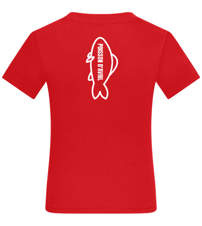 Design Poisson D'avril - Comfort kids fitted t-shirt_RED_back