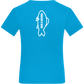 Design Poisson D'avril - Comfort kids fitted t-shirt_TURQUOISE_back