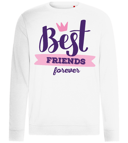 Best Friend Crown Design - Comfort unisex sweater_WHITE_front