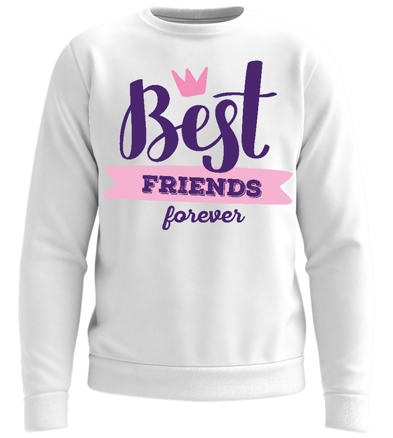 Best Friend Crown Design - Comfort unisex sweater_WHITE_front