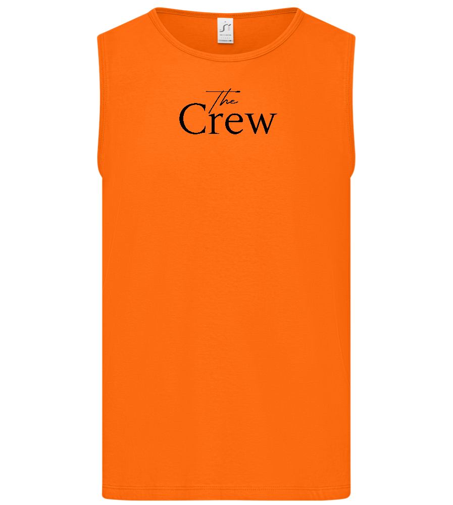 The Crew Design - Basic men's tank top_ORANGE_front