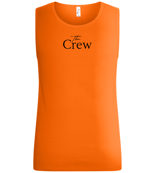 The Crew Design - Basic men's tank top_ORANGE_front