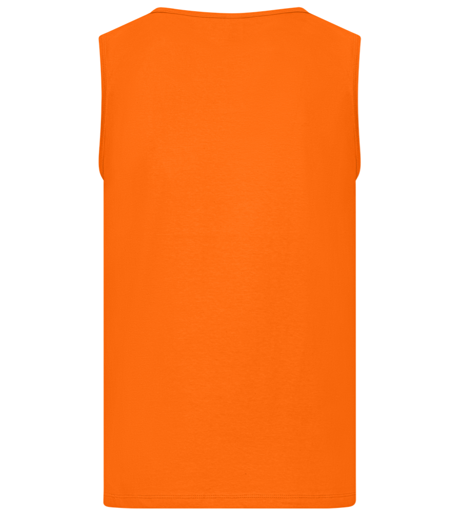 The Crew Design - Basic men's tank top_ORANGE_back