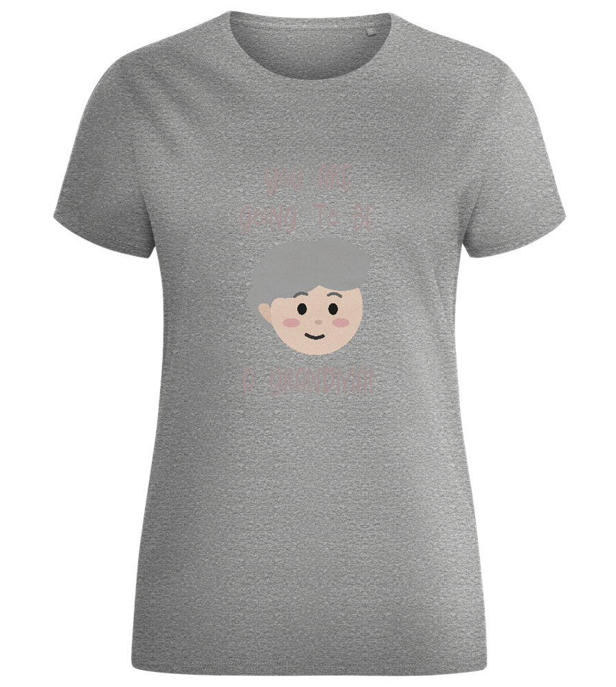 Grandma To Be Design - Comfort women's fitted t-shirt_ORION GREY_front