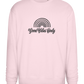 Good Vibes Only Rainbow Design - Comfort Essential Unisex Sweater_LIGHT PEACH ROSE_front