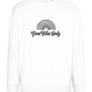 Good Vibes Only Rainbow Design - Comfort Essential Unisex Sweater_WHITE_front