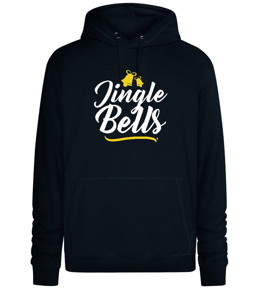 Christmas Jingle Bells Design - Premium unisex hoodie_BLACK_front