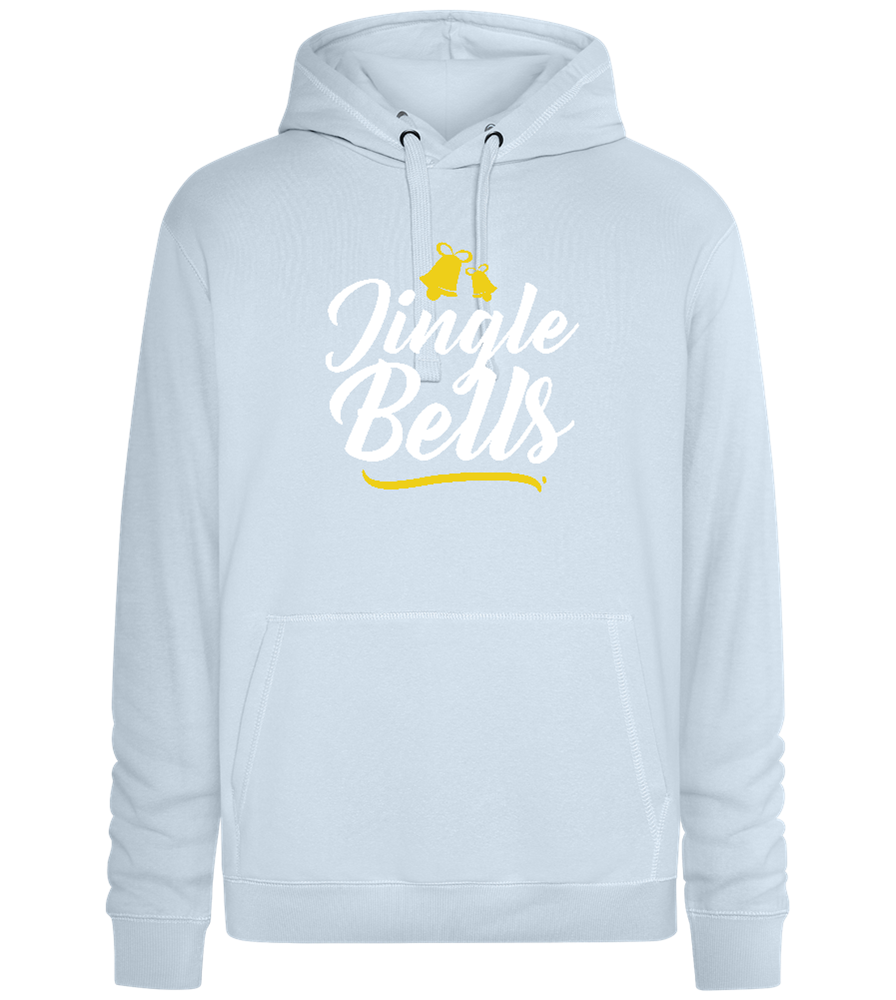 Christmas Jingle Bells Design - Premium unisex hoodie_CREAMY BLUE_front