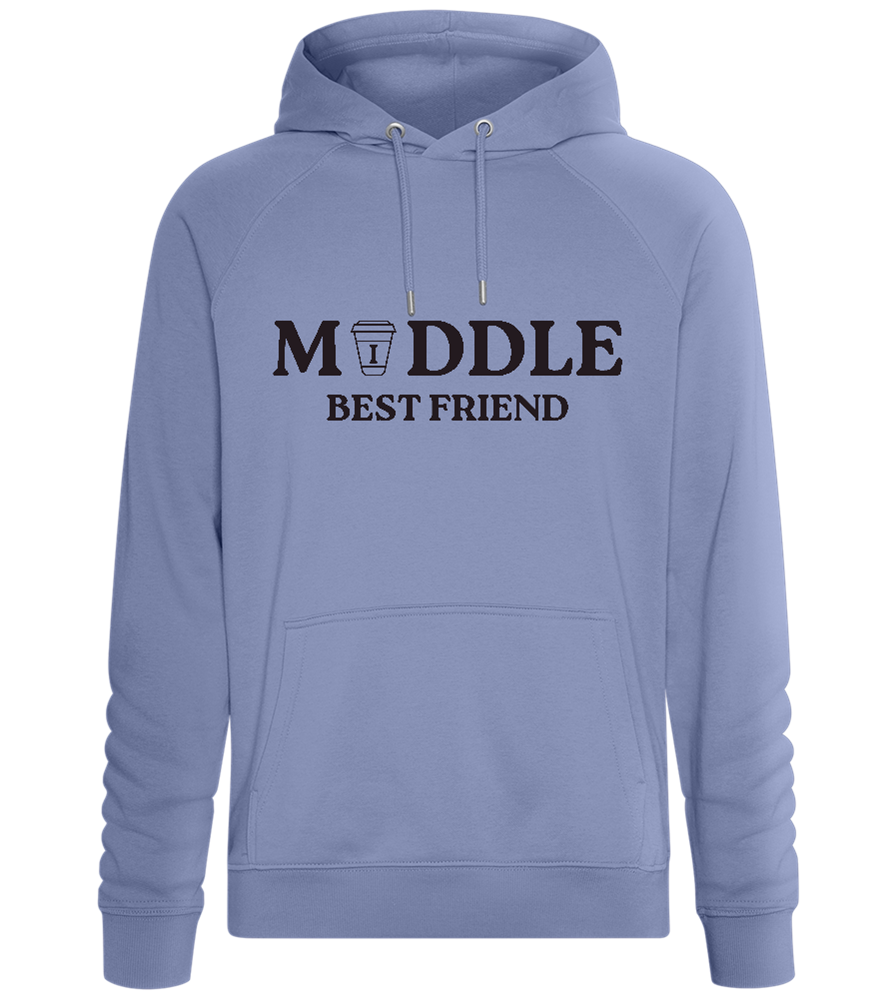 The Middle Best Friend Design - Comfort unisex hoodie_BLUE_front