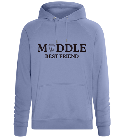 The Middle Best Friend Design - Comfort unisex hoodie_BLUE_front