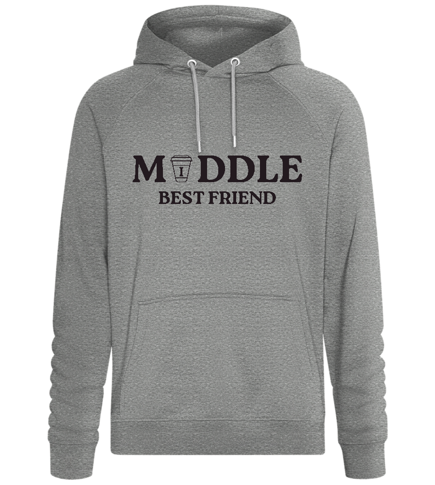 The Middle Best Friend Design - Comfort unisex hoodie_ORION GREY II_front