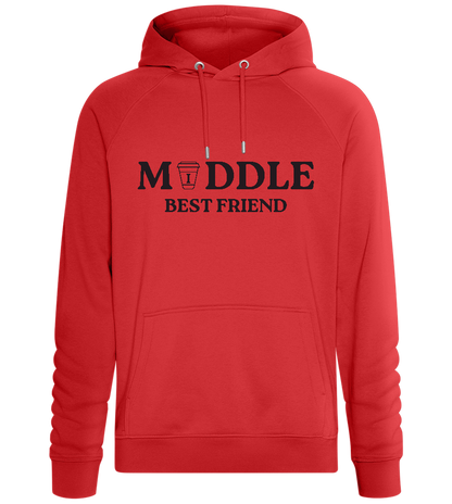 The Middle Best Friend Design - Comfort unisex hoodie_RED_front