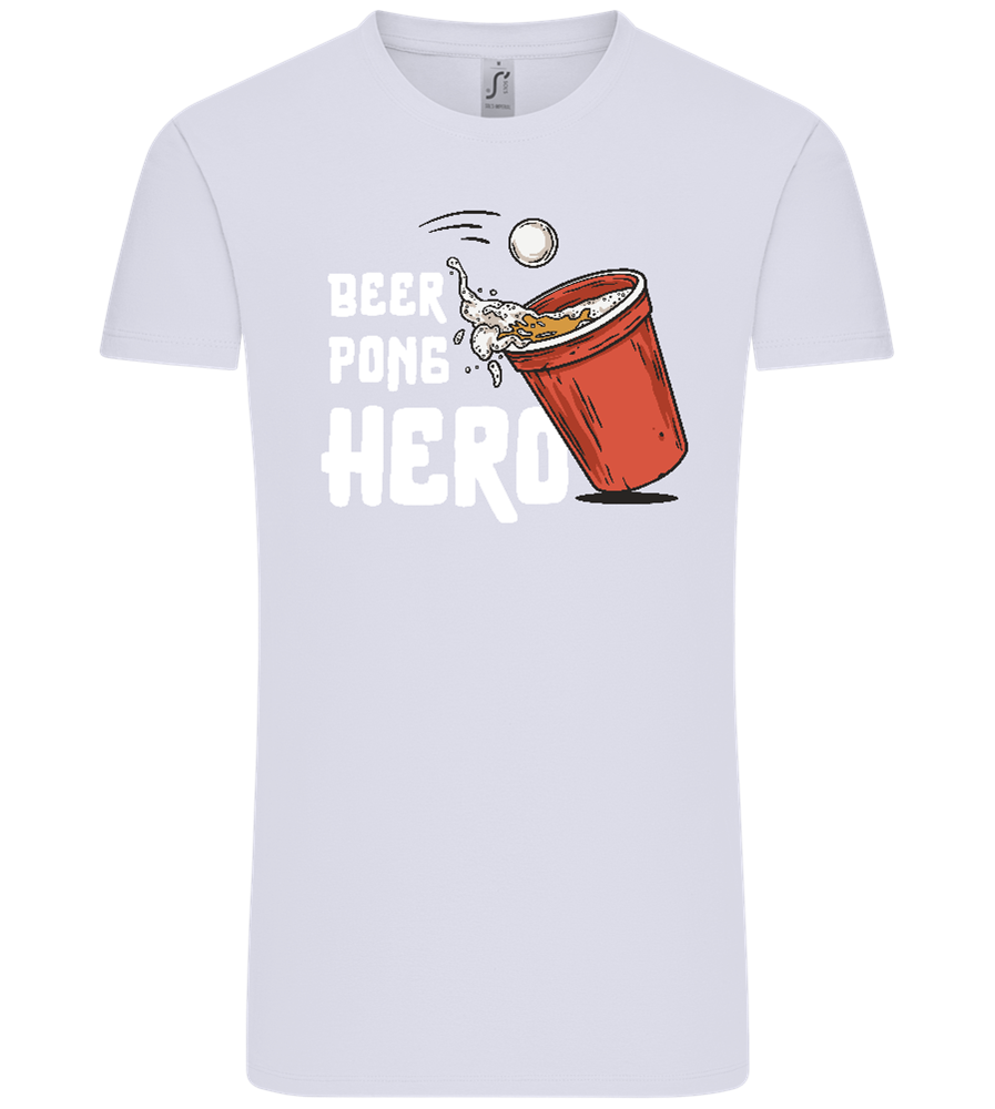 Beer Pong Hero Design - Comfort Unisex T-Shirt_LILAK_front