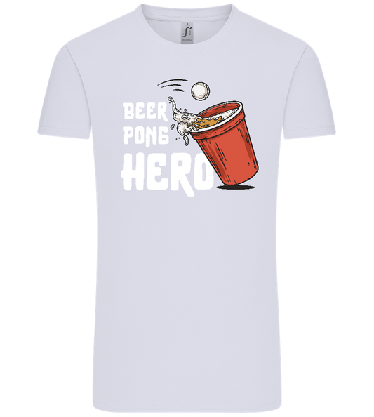 Beer Pong Hero Design - Comfort Unisex T-Shirt_LILAK_front