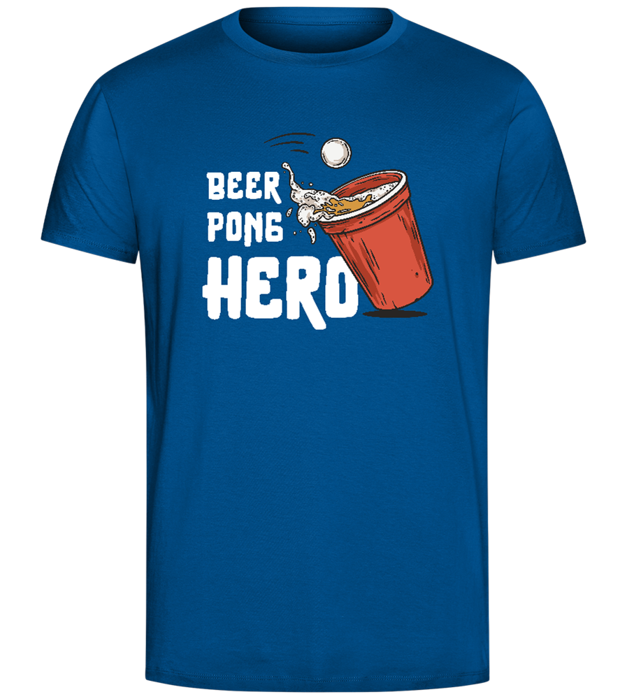 Beer Pong Hero Design - Comfort Unisex T-Shirt_ROYAL_front