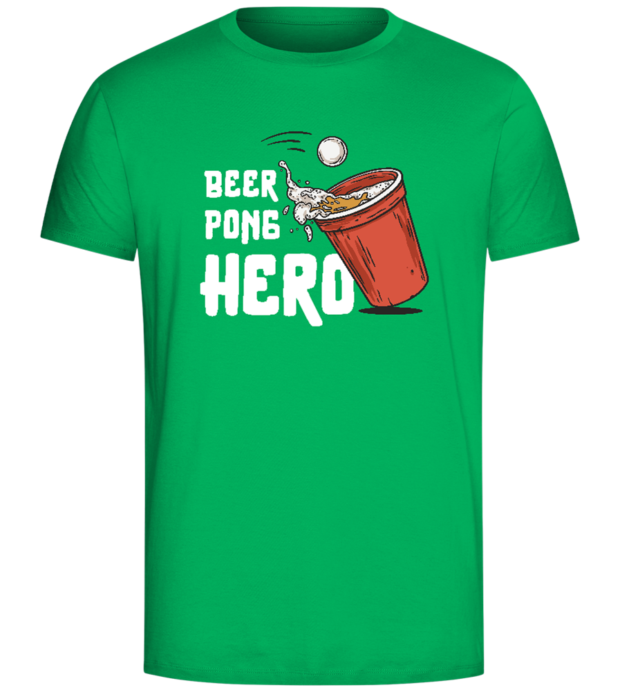 Beer Pong Hero Design - Comfort Unisex T-Shirt_SPRING GREEN_front