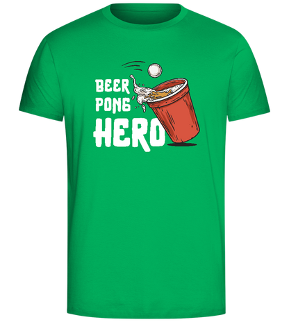 Beer Pong Hero Design - Comfort Unisex T-Shirt_SPRING GREEN_front