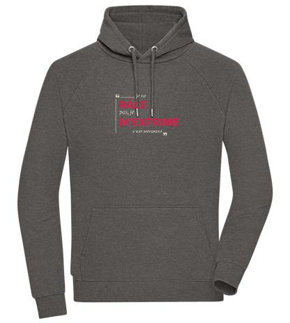 Express Yourself Design - Comfort unisex hoodie_CHARCOAL CHIN_front