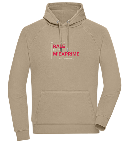 Express Yourself Design - Comfort unisex hoodie_KHAKI_front