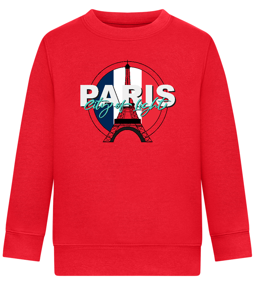 City of Light Design - Comfort Kids Sweater_BRIGHT RED_front