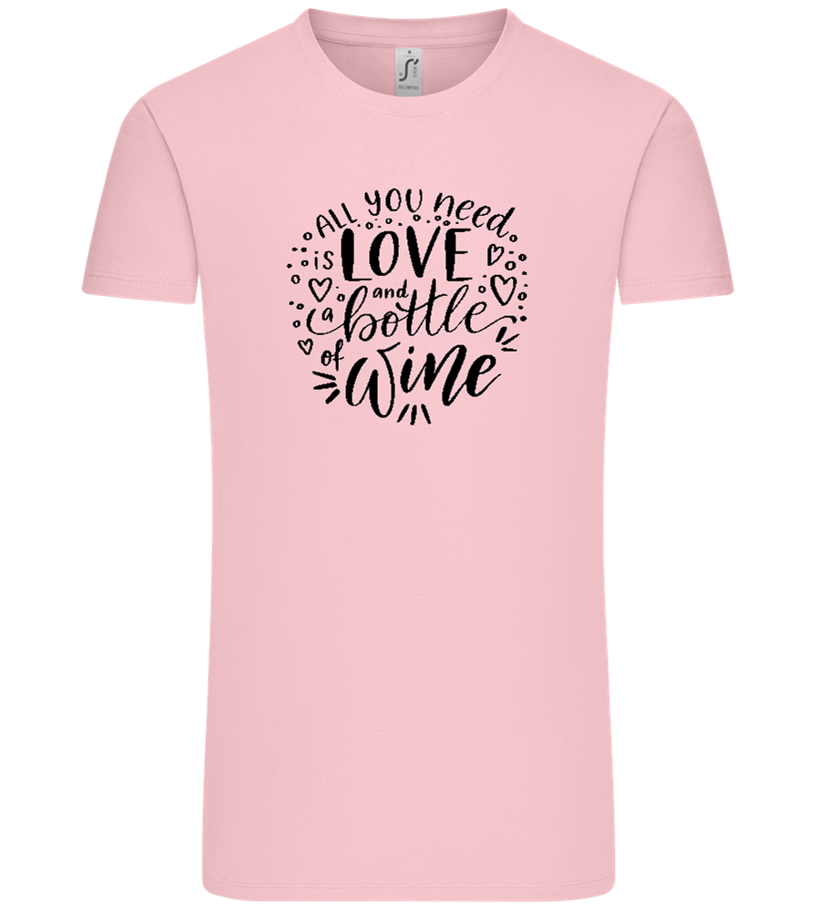 Love And Wine Design - Comfort Unisex T-Shirt_CANDY PINK_front