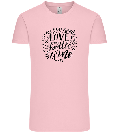 Love And Wine Design - Comfort Unisex T-Shirt_CANDY PINK_front