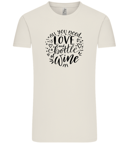 Love And Wine Design - Comfort Unisex T-Shirt_ECRU_front