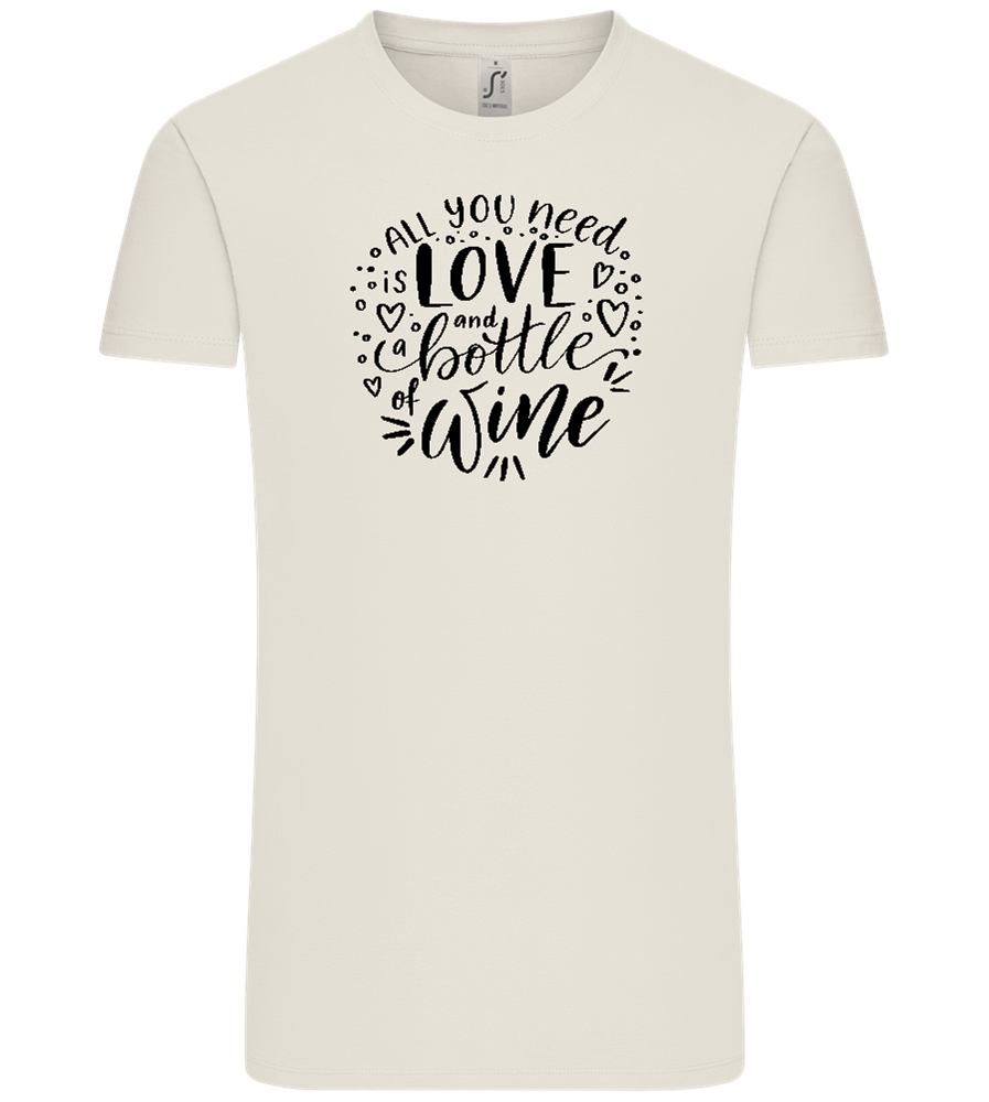 Love And Wine Design - Comfort Unisex T-Shirt_ECRU_front