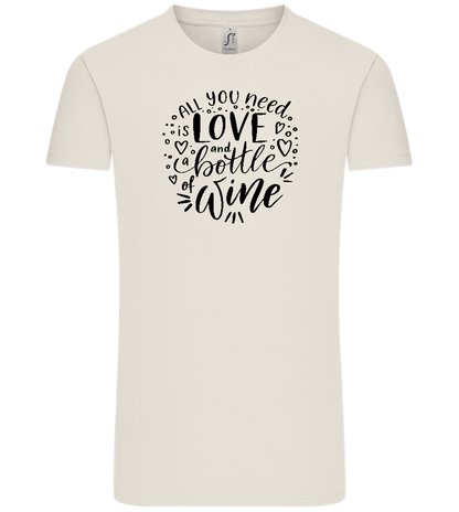 Love And Wine Design - Comfort Unisex T-Shirt_ECRU_front