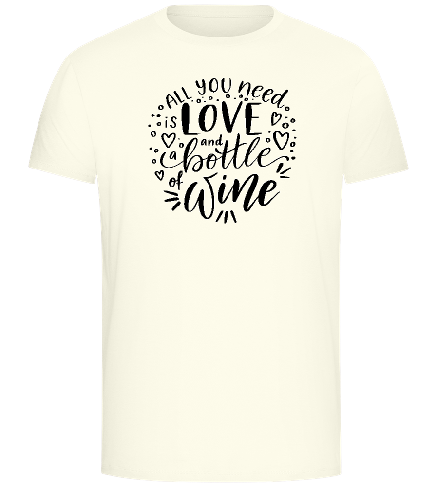 Love And Wine Design - Comfort Unisex T-Shirt_ECRU_front