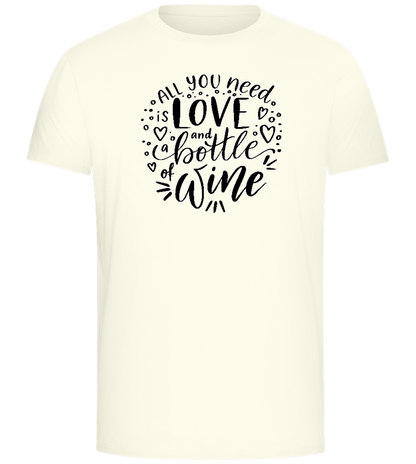 Love And Wine Design - Comfort Unisex T-Shirt_ECRU_front