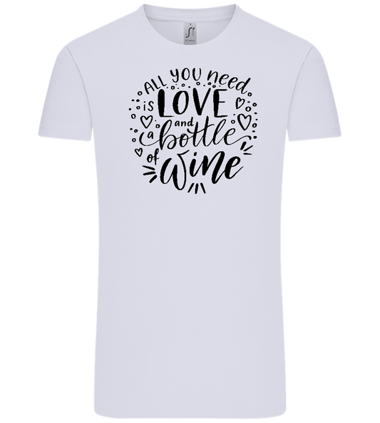 Love And Wine Design - Comfort Unisex T-Shirt_LILAK_front