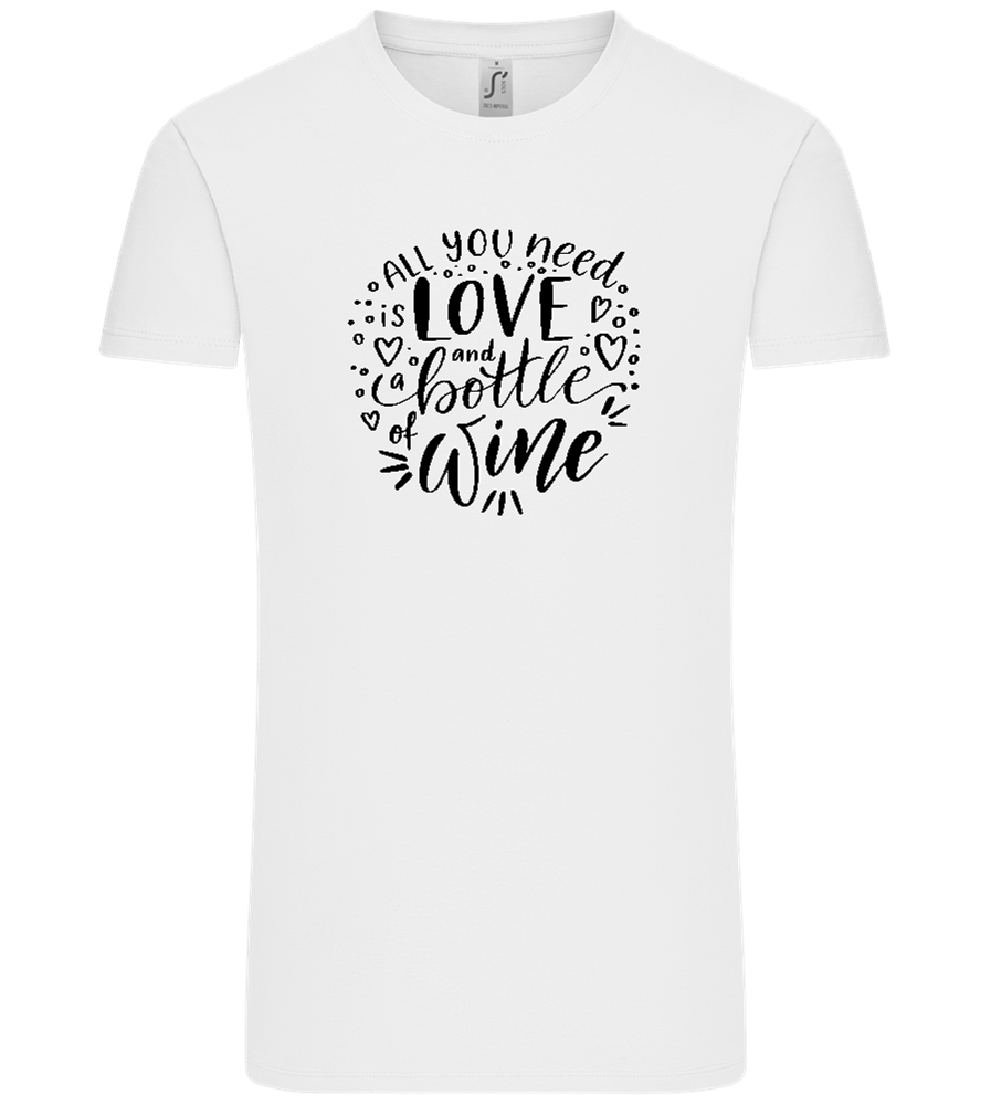 Love And Wine Design - Comfort Unisex T-Shirt_WHITE_front