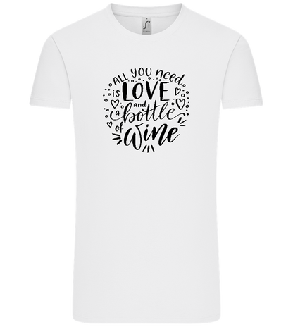 Love And Wine Design - Comfort Unisex T-Shirt_WHITE_front