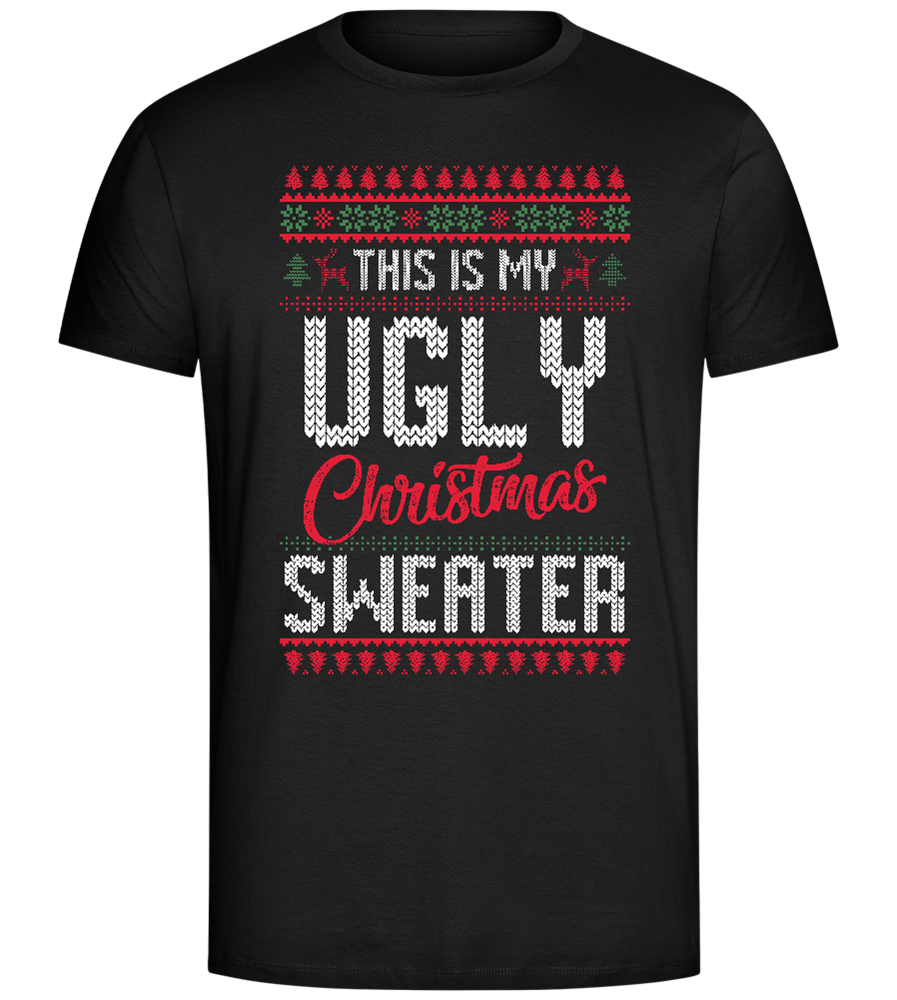 Ugly Sweater Design - Comfort Unisex T-Shirt_DEEP BLACK_front