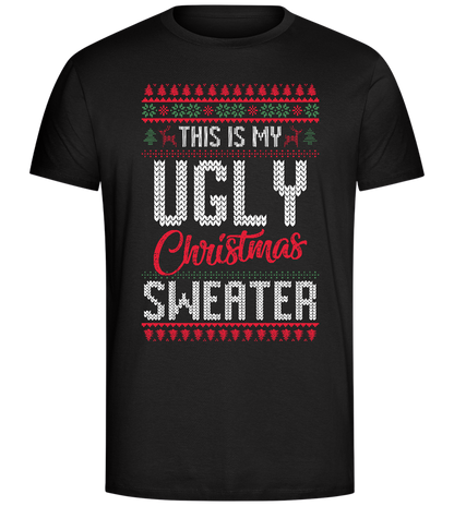 Ugly Sweater Design - Comfort Unisex T-Shirt_DEEP BLACK_front