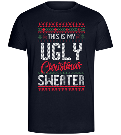 Ugly Sweater Design - Comfort Unisex T-Shirt_FRENCH NAVY_front