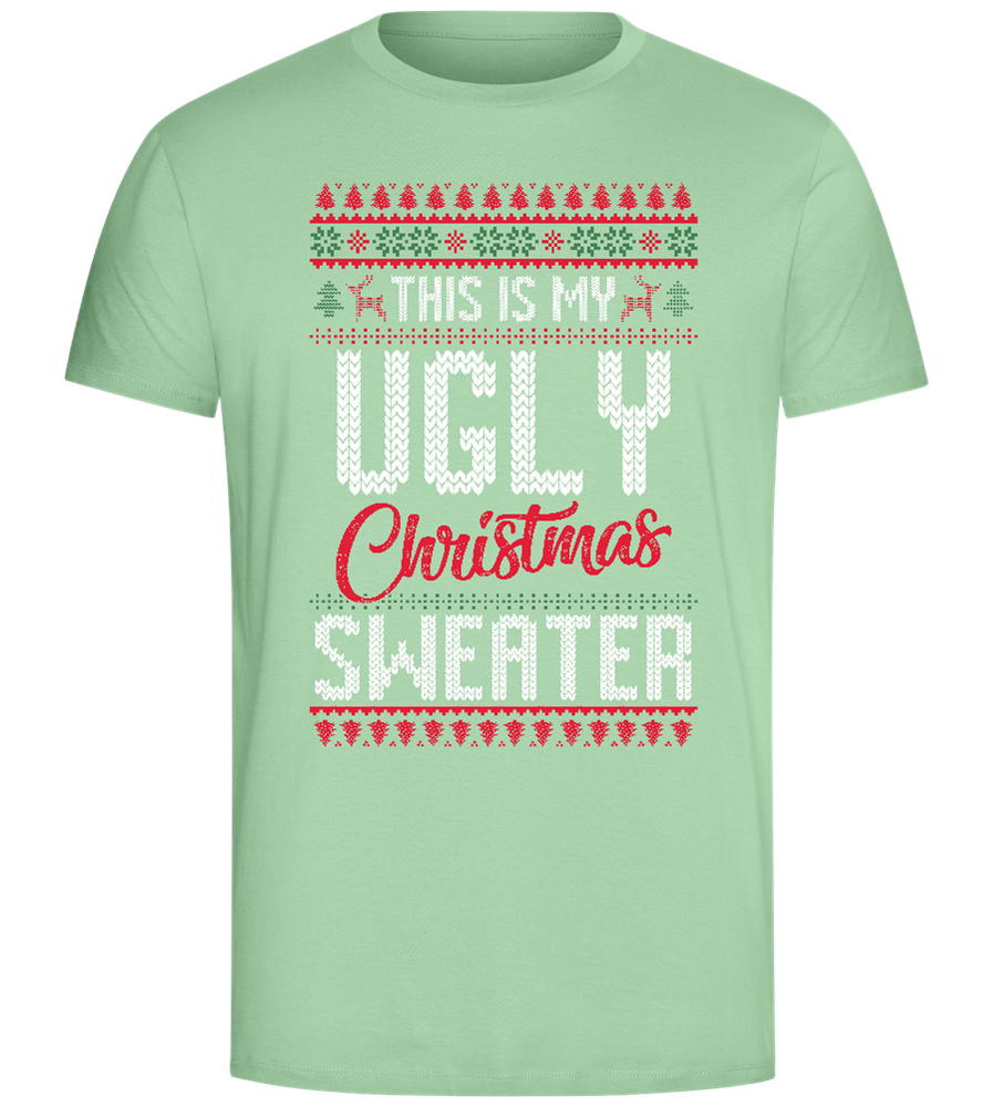 Ugly Sweater Design - Comfort Unisex T-Shirt_ICE GREEN_front