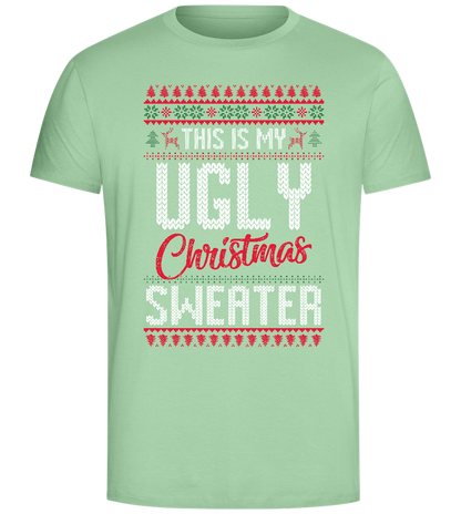 Ugly Sweater Design - Comfort Unisex T-Shirt_ICE GREEN_front