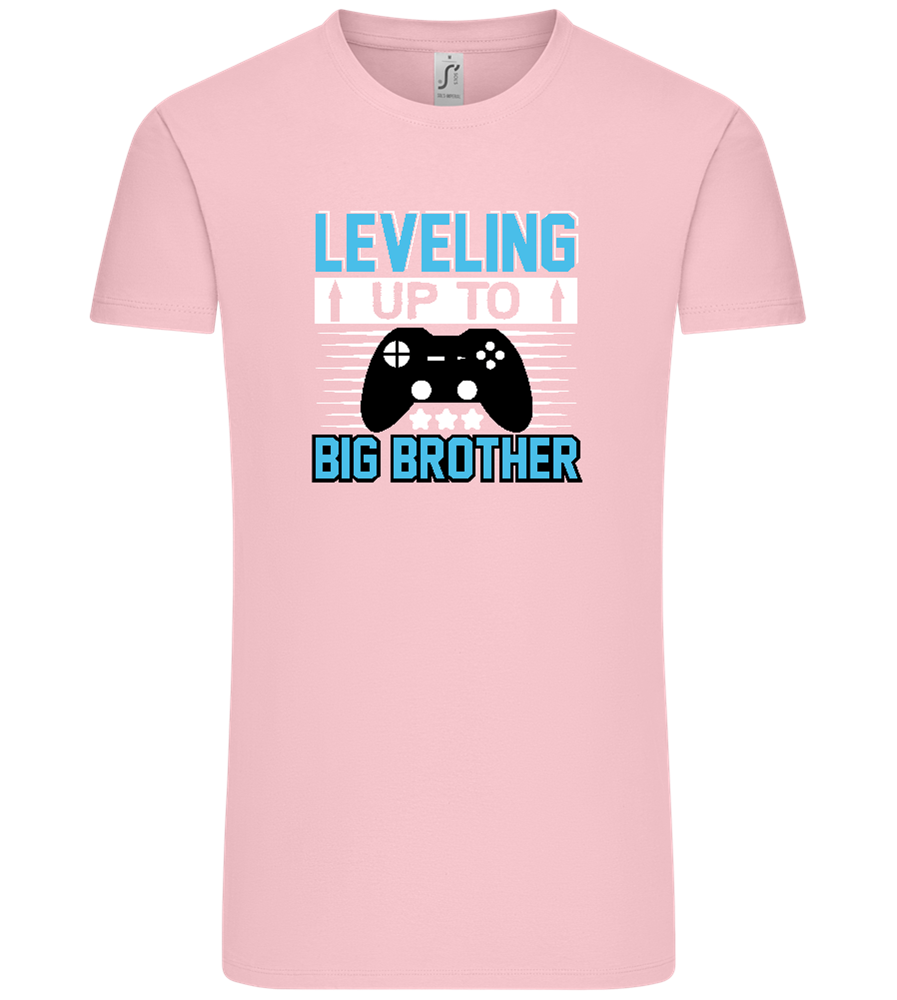 Leveling Up To Big Brother Design - Comfort Unisex T-Shirt_CANDY PINK_front