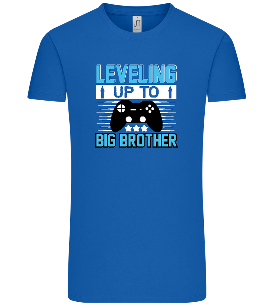 Leveling Up To Big Brother Design - Comfort Unisex T-Shirt_ROYAL_front