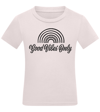 Good Vibes Only Design - Comfort kids fitted t-shirt_LIGHT PINK_front