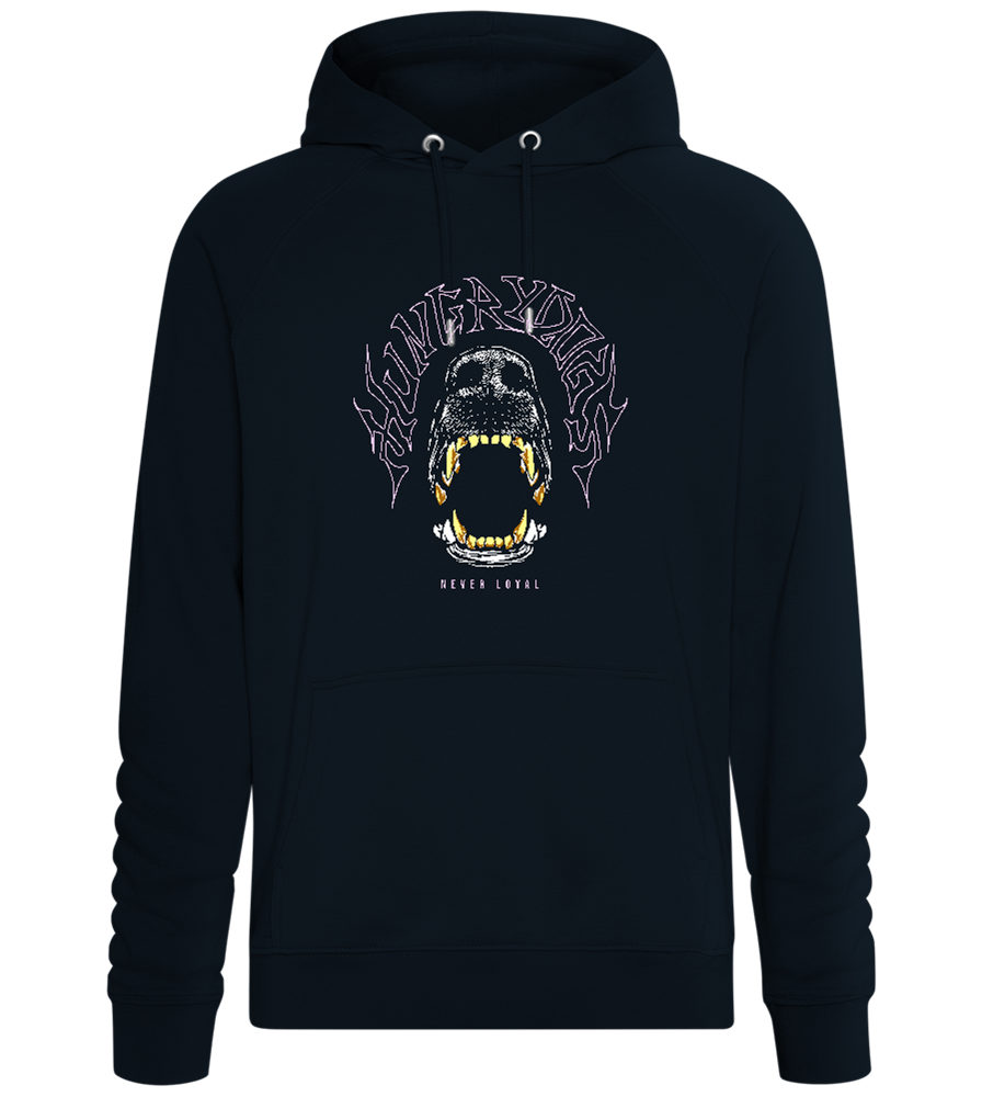 Hungry Dogs Snout Design - Comfort unisex hoodie_BLACK_front