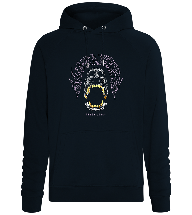 Hungry Dogs Snout Design - Comfort unisex hoodie_BLACK_front