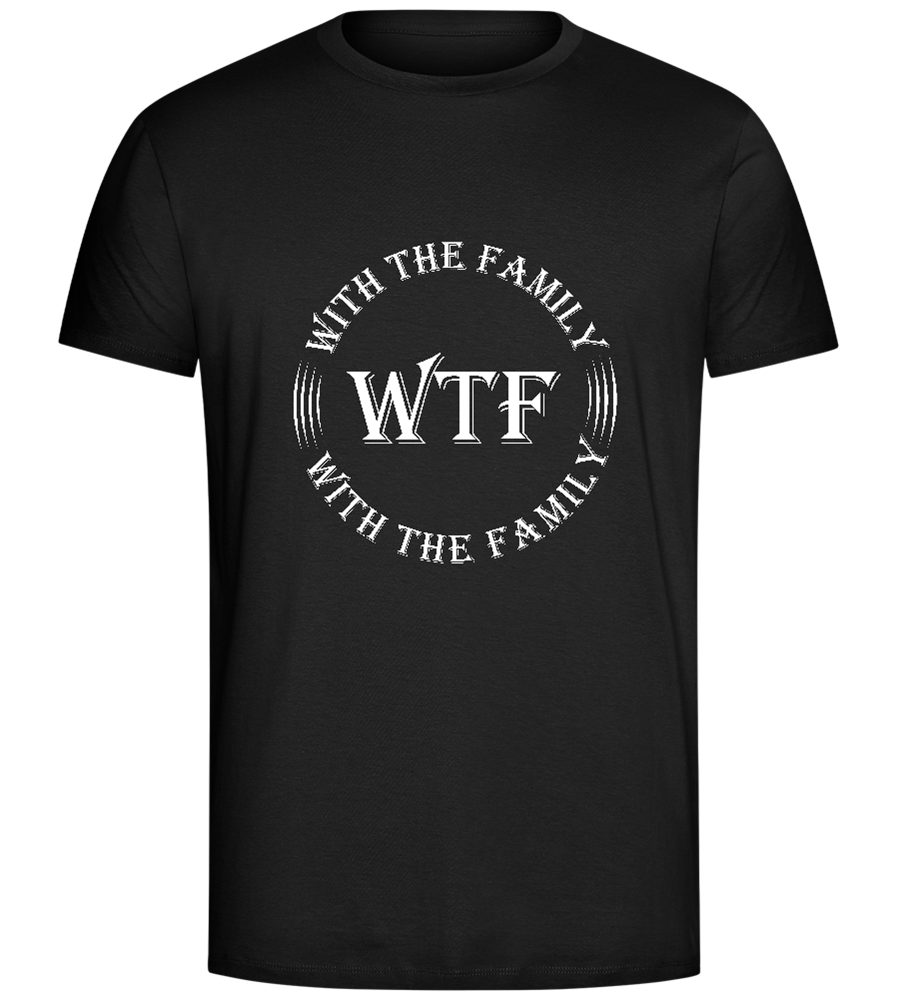 With The Family Design - Comfort Unisex T-Shirt_DEEP BLACK_front