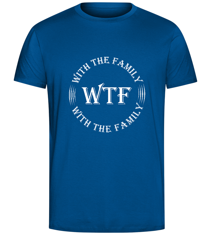 With The Family Design - Comfort Unisex T-Shirt_ROYAL_front