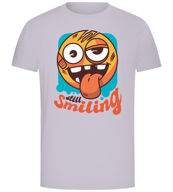 Still Smiling Design - Comfort Unisex T-Shirt_LILAK_front