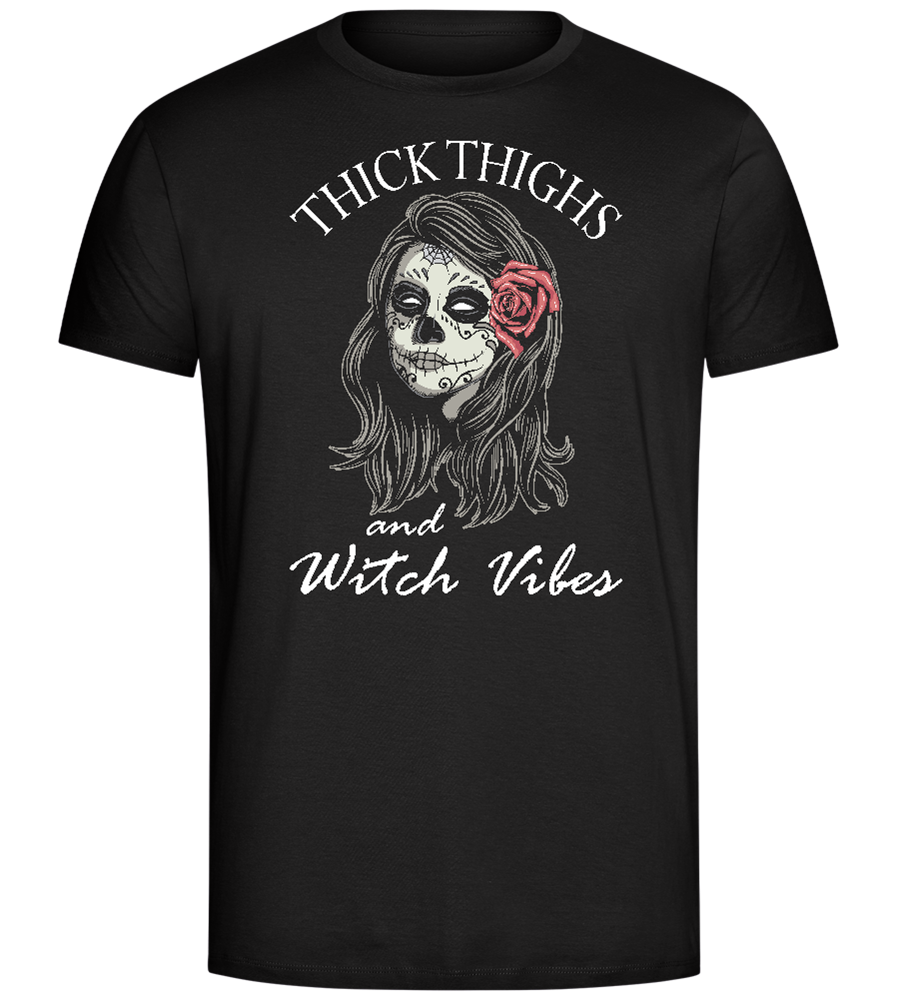 Witch Vibes Design - Comfort Unisex T-Shirt_DEEP BLACK_front